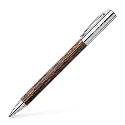 Imagen de Faber Castell 148150 Bolígrafo con cuerpo en madera de coco, trazo M
