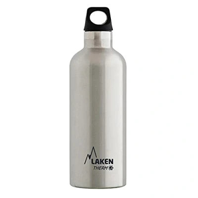 Imagen de Botella Térmica de Acero Inoxidable Doble Pared Aislada al Vacío Laken (0,5L Plateado) Para Niños y Adultos/Para Gimnasio Deportes Resistente Duradera