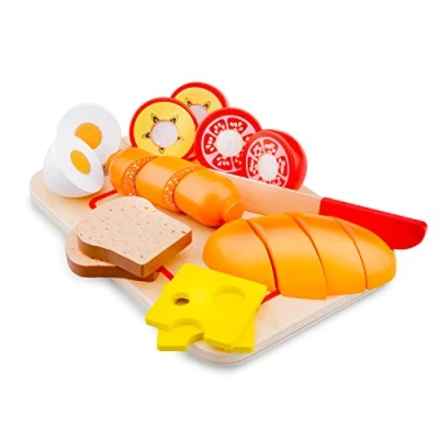 Imagen de New Classic Toys 10578 rol (Cocina y Comida, Estuche de Juego, 1,5 año(s), Preescolar, Niño/niña, Multicolor), Color Madera