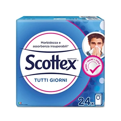 Imagen de Scottex pañuelos, delicados y resistentes, 24 Librillos