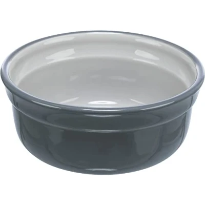 Imagen de Trixie Comedero Cerámica, Gris/Gris Claro, 0,25 l/ø 13 cm
