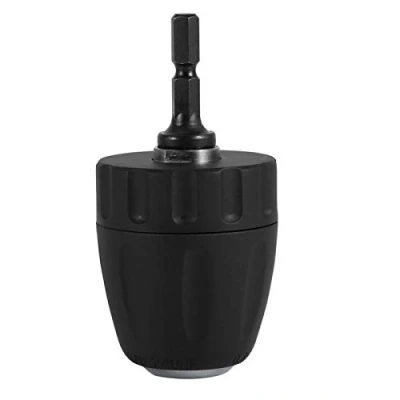 Imagen de Pinza para portabrocas, 3/8 24UNF Portabrocas Brocas sin Llave de 0,8 a 10 mm con Adaptador Varilla vástago Hexagonal 1/4 &#039;&#039; W, Taladro Carga Pistola extensió