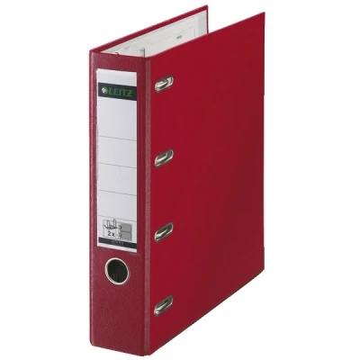 Imagen de Leitz Esselte Plastic Archivador de anillas con palanca (2 x A5), rojo