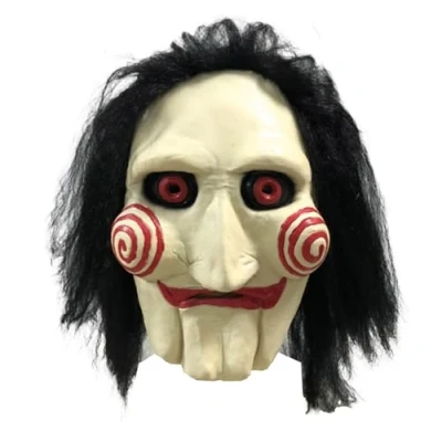 Imagen de Latex Mask® Máscara Jigsaw Disfraz Asesino de Halloween para Adultos Látex Resistente y Cómodo 100% Horror Mascara Halloween, Carnaval, Cosplay OriginalCorner®
