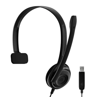 Imagen de Auriculares Epos PC 7 USB, Supraaurales, Solo un auricular, Micrófono, Diadema, Negro