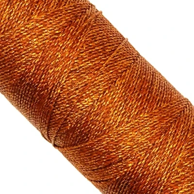 Imagen de Linhasita Bobina hilo encerado 100gr / 170 metros 1 mm de grosor poliester macrame 30 colores (Cobre)