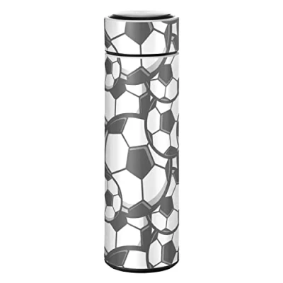 Imagen de KAAVIYO Fútbol Arte Botella de Agua Frasco Vacío Aislamiento Acero Inoxidable Prueba Fugas
