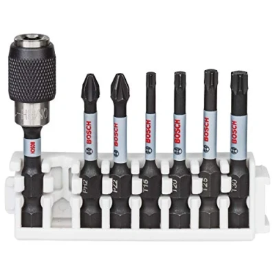 Imagen de Bosch Professional Set De 7 Puntas Atornillar Impact Control (Pick And Click, Accesorio Para Taladro Impacto)