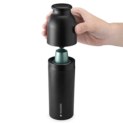 Imagen de Navaris Reciclador de cápsulas café Separa la cápsula Aluminio Reciclaje Efectivo Separador orgánico Fácil Usar y Limpiar