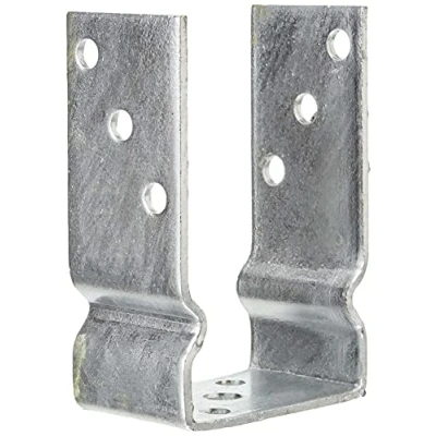 Imagen de Alberts 217624 Anclaje Para postes de forma U, atornillar o empotrar en hormigón, Galvanizado caliente, Anchura apertura 91 mm