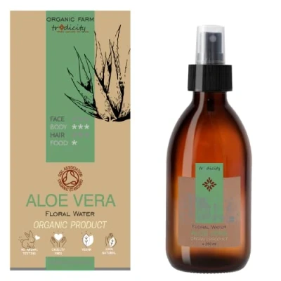 Imagen de bleu &amp; marine Bretania Aloe Vera Orgánico Spray 250ml Hidratante y Calmante para Cabello Rostro Tónico Facial Capilar After Shave, Depilación, Aftersun, Anticaída, Claro