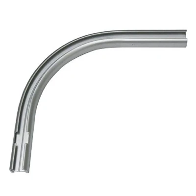 Imagen de GARDINIA Arco redondo para extensión de riel cortina 1 vía, ángulo 90 grados, 12/13 cm, aluminio, color blanco