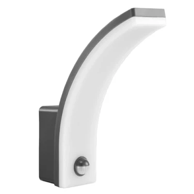 Imagen de Maclean MCE512 GR Aplique LED con Sensor de Movimiento y Crepuscular, Iluminación Pared para Interior Exterior, Lámpara 20W, IP65 Resistente al Agua, 2000lm, Blanco Neutro 4000K (Gris)