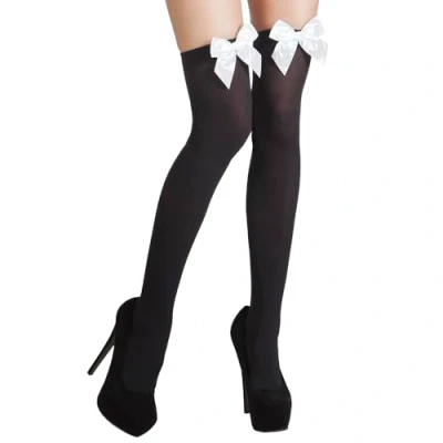 Imagen de Boland Medias con lazo, Color negro, talla única (02272)