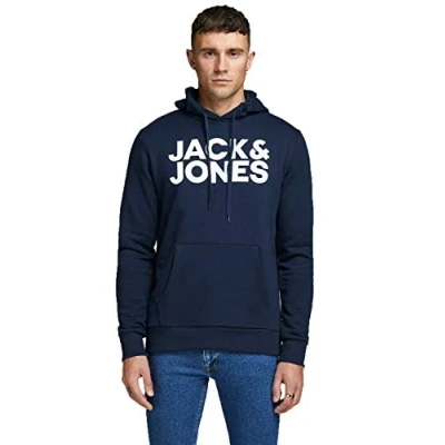 Imagen de Jack &amp; Jones Ecorp LOGO NOOS Jersey con capucha navy, Hombre, Talla: XL, Navy