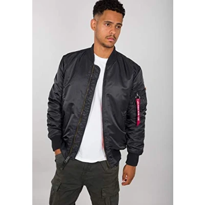 Imagen de ALPHA INDUSTRIES MA 1 VF 59 Long Chaqueta, Gris (Iron Grey 466), L para Hombre
