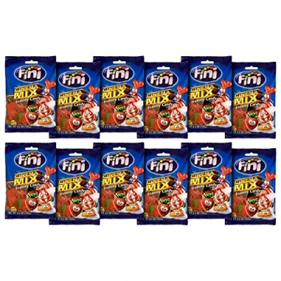 Imagen de Fini Surtido de Caramelos Goma Brillo Mix Paquete 12 x 100 gr Total: 1200