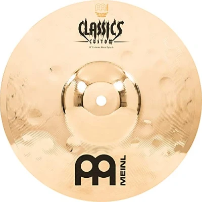 Imagen de Meinl Cymbals Classics Custom Extreme Metal Plato Splash de 10 pulgadas (25,40cm) Platillos Batería Bronce B12, Acabado Brillante (CC10EMS B)