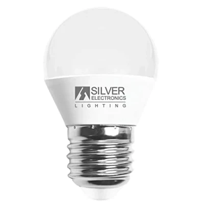 Imagen de Silver Electronics Bombilla LED Esférica E27 6W 3.000K 560 lúmenes