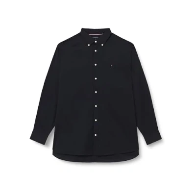 Imagen de Tommy Hilfiger CORE FLEX Poplin Camisa, Hombre, Talla: 5XL, Desert sky