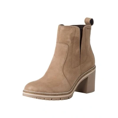 Imagen de Tamaris Botines Chelsea para Mujer, Piel, Cómodos, Beige, 36 EU