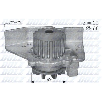 Imagen de DOLZ C118 Bomba de agua 20 con polea PEUGEOT: 306 Hatchback, 406 Berlina, CITROËN: Xsara Evasion, Coupé