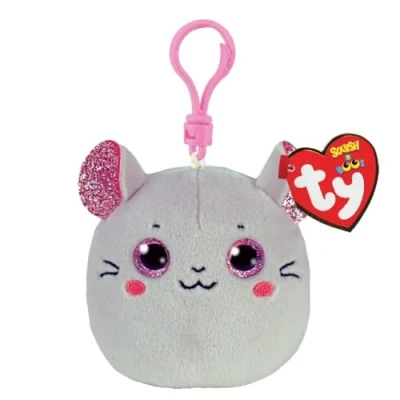 Imagen de Ty squish clip catnip mouse 9cm