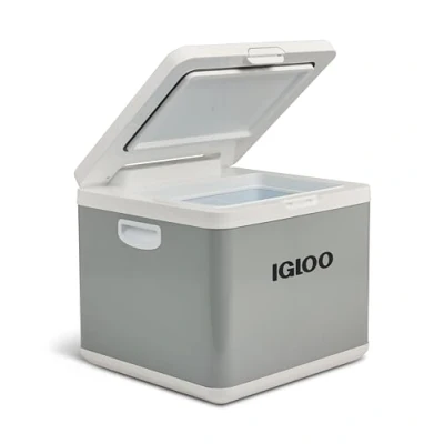 Imagen de Igloo Nevera con compresor híbrido IH45 Congelador, 43 litros, 12 V y 230 V, Mini refrigerador para Coche, Caravana Camping, Gris.