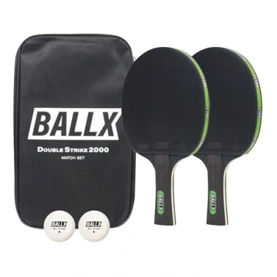 Imagen de BallX juego de raquetas ping pong con bolsa y pelotas, pong, raqueta tenis mesa, set palas juegos mesa