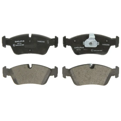 Imagen de DELPHI LP1421 Juego de pastillas freno preparado para indicador desgaste Chapa antichirridos sin accesorios BMW: 3 Berlina, Coupé, Touring