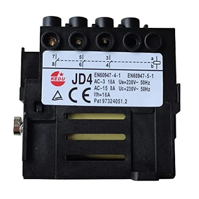 Imagen de relé electromagnético KEDU, electromecánico con función de protección contra fallo alimentación y subtensión, 16A 230V JD4 (JD4 8Pins 230V)