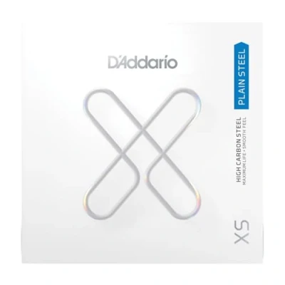 Imagen de D&#039;Addario. Cuerdas para guitarra XS Plain Steel Cuerda de suelta XSPL0155 Máxima vida útil con tacto suave y tono excepcional .0155