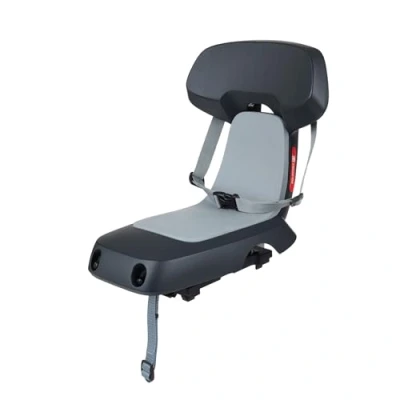 Imagen de POLISPORT 8636100022 Silla Guppy Junior MIK HD segura y versátil para niños de 6+, compatible con bicicletas 24&#039;&#039; 29&#039;&#039; eléctricas portaequipajes HD, carga máx 27 kg en color Gris Oscuro