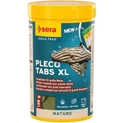 Imagen de SERA Alimento para acuarios Wels Tabs XXL Nature, 250 ml, verde