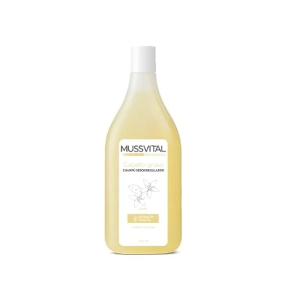 Imagen de MUSSVITAL Dermactive, Champú Seborregulador, Cabello Graso, Buchú, 400 ml