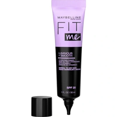 Imagen de Maybelline New York Fit Me Primer Hidratante, Acabado luminoso, con Vitamina E, piel normal a seca
