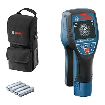 Imagen de Bosch Professional Detector de Pared D tect 120 (4 baterías AA x 1,5 V, Profundidad máx. mm, Bolsa Protectora), Blue