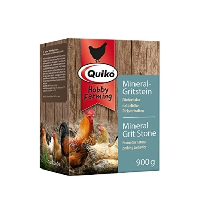 Imagen de Quiko Hobby Farming Mineral Grit Piedra 900g de picoteo para Pollos, codornices y Aves Corral con valiosos oligoelementos Promueve el Comportamiento