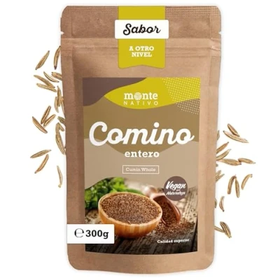 Imagen de Semillas de comino ganz Monte Nativo (300 g) perfectas para cocinar Ideal té Cumin Seeds Especias secas delicadamente