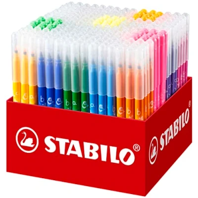 Imagen de STABILO Rotulador con zona de sujeción triangular Trio A Z Estuche 24 colores