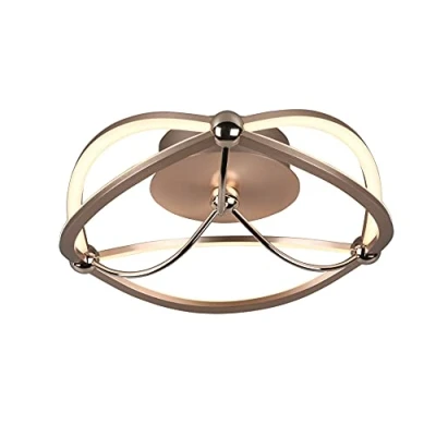 Imagen de Trio Leuchten Charivari 621210108 Lámpara LED de techo (latón mate, incluye bombilla 20 W, regulador intensidad)