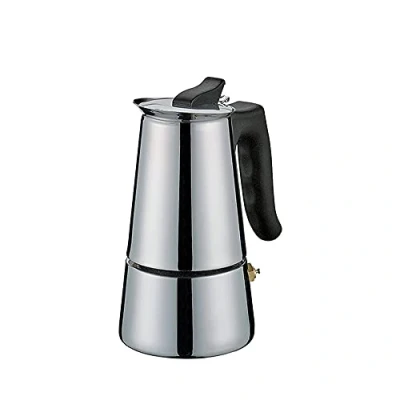 Imagen de Cilio ADRIANA cafetera espresso (acero inoxidable, apta para todo tipo de cocinas, diámetro 10 cm, altura 19 lavavajillas, 6 tazas, camping