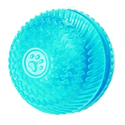 Imagen de Gor Pets Pelota flexible Squeak &amp; Treat, Juguete para Perros, 8cm, Colores Surtidos