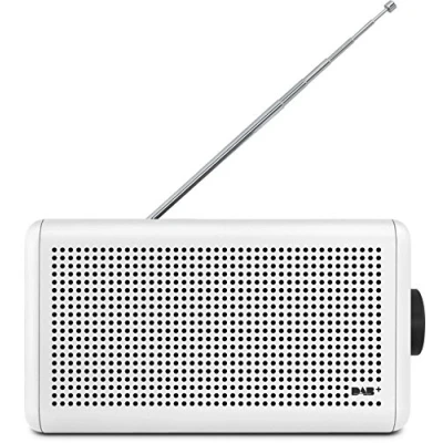 Imagen de Nordmende Transita 210 Radio Digital portátil Dab+ y FM (Caja de música con Altavoz Bluetooth, para Exteriores batería Reloj) Blanco