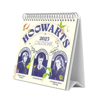 Imagen de Calendario sobremesa 2025 Harry Potter 2025: base resistente mesa 2025, Planificador mensual: con espacio para anotar y vista mensual global
