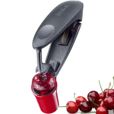 Imagen de Westmark Deshuesador de Cerezas, Herramienta para deshuesar óptimo Pasteles y Meriendas Dulces con Cerezas Frescas, Aluminio