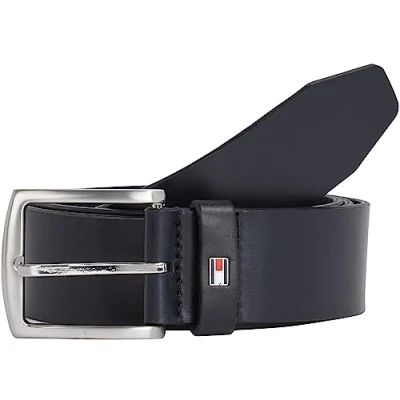 Imagen de Tommy Hilfiger New Denton Belt 4.0 E367863162 Cinturones, Azul (Midnight), 105 Hombre