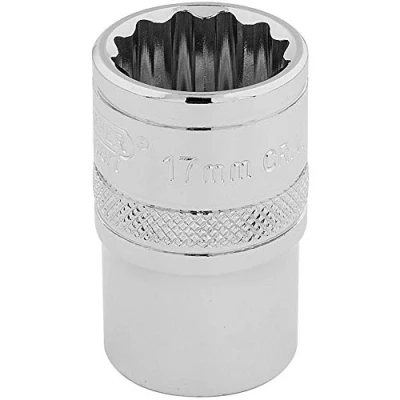 Imagen de Draper H MM/B Hi Torq 12 Punto Socket, azul, para muesca cuadrada de 1/2, 17 mm