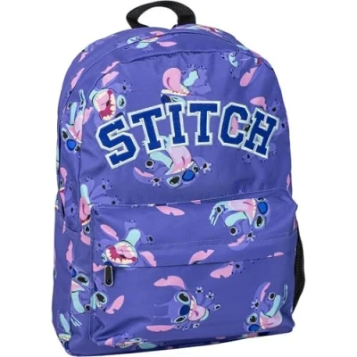 Imagen de CERDÁ LIFE&#039;S LITTLE MOMENTS Mochila Escolar de Stitch Color Morado 32 x 12 42 cm Cierre Cremallera Asa Ajustable Resistente y Duradera Producto Original Diseñado en España