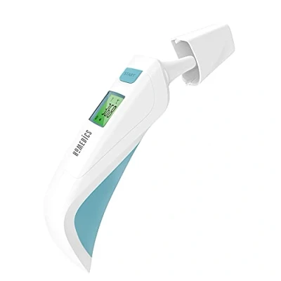 Imagen de HoMedics Termómetro de fiebre digital infrarrojo sin contacto para bebés y adultos Medir la temperatura del oído, frente superficie en 2 5 segundos (termómetro 3 1)